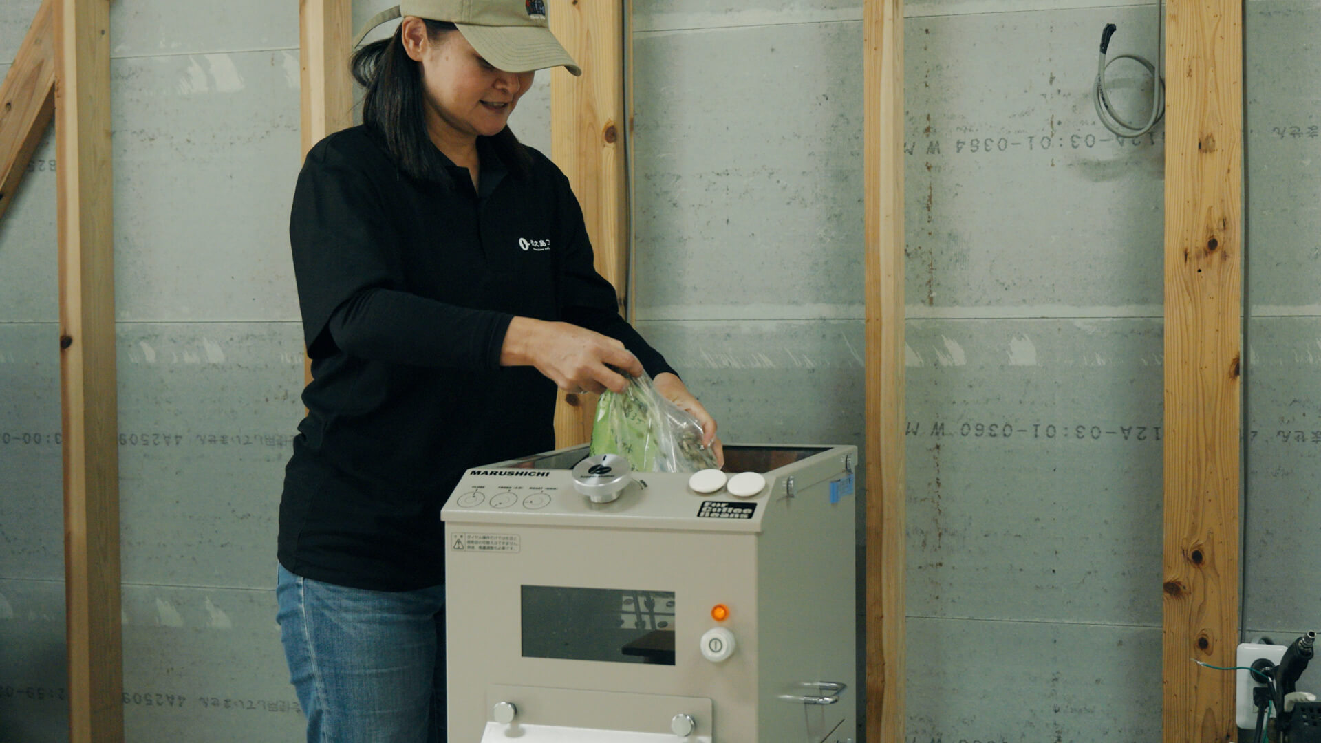 タマネギの選果作業